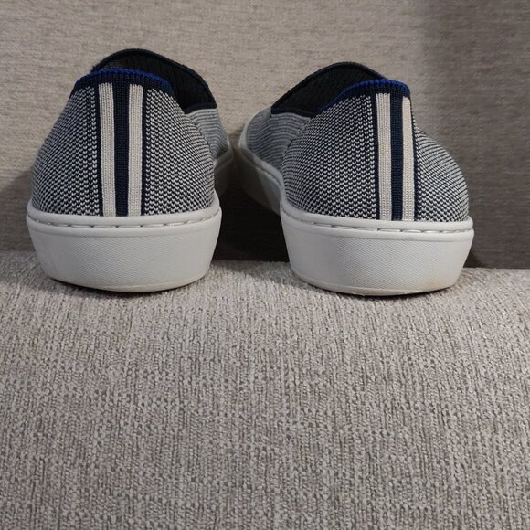 Rothy's The Slip On Anchor Knit Sneaker Navy Blue SIZE 7 - Picture 6 of 6